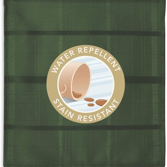 Holiday Tablecloth, 52 Inch x 52 Inch Square, Hunter Green - Picture 5 of 6